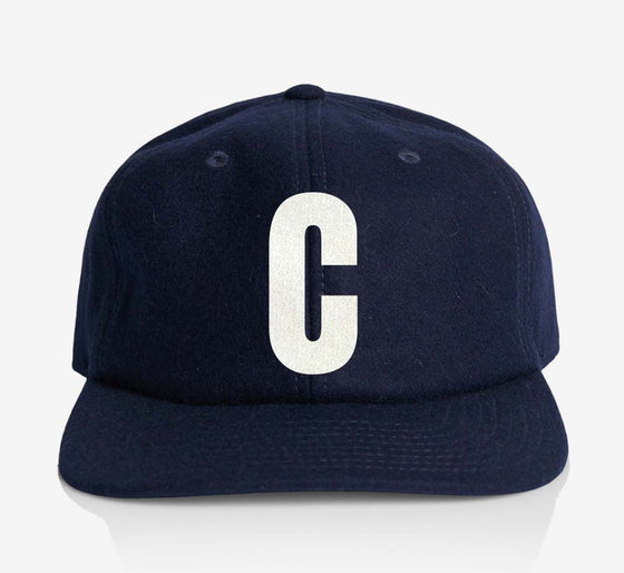 ALPHABET WOOL CAP - NAVY