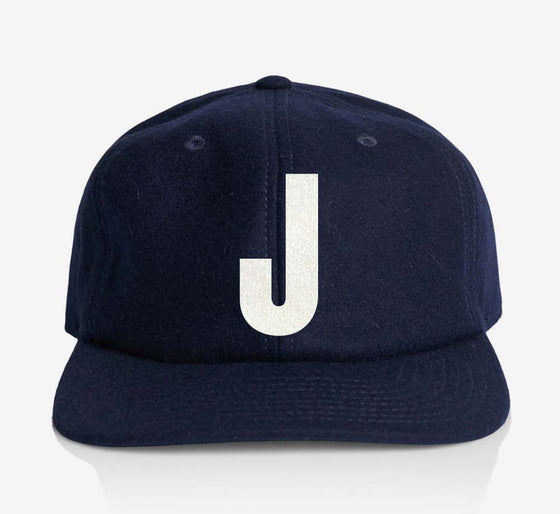ALPHABET WOOL CAP - NAVY