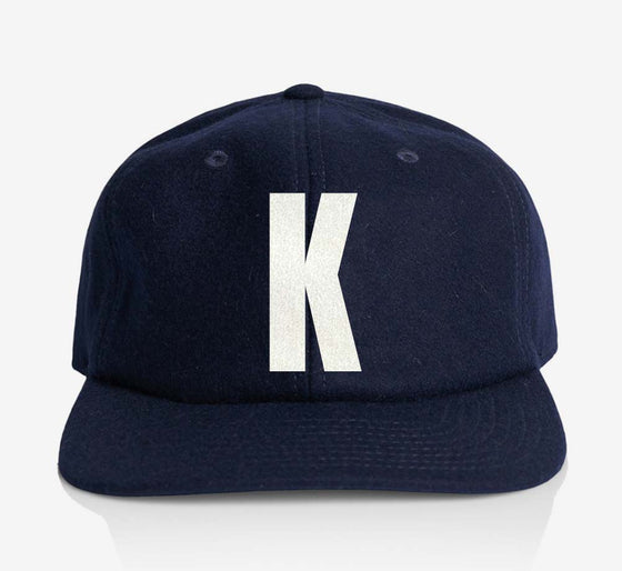 ALPHABET WOOL CAP - NAVY