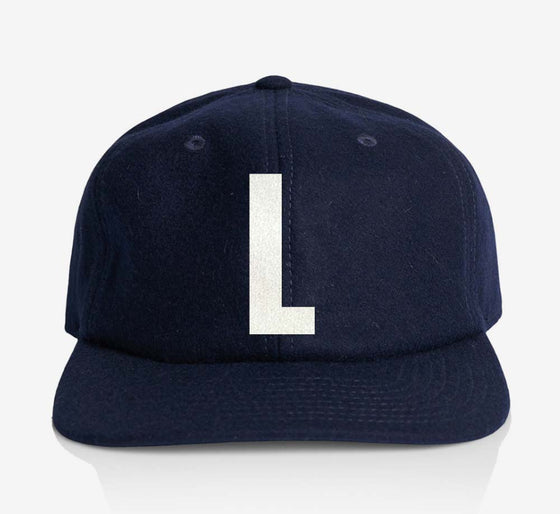ALPHABET WOOL CAP - NAVY