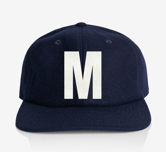 ALPHABET WOOL CAP - NAVY