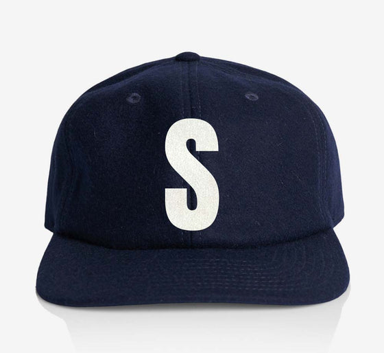 ALPHABET WOOL CAP - NAVY