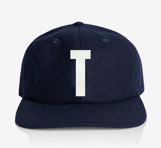 ALPHABET WOOL CAP - NAVY
