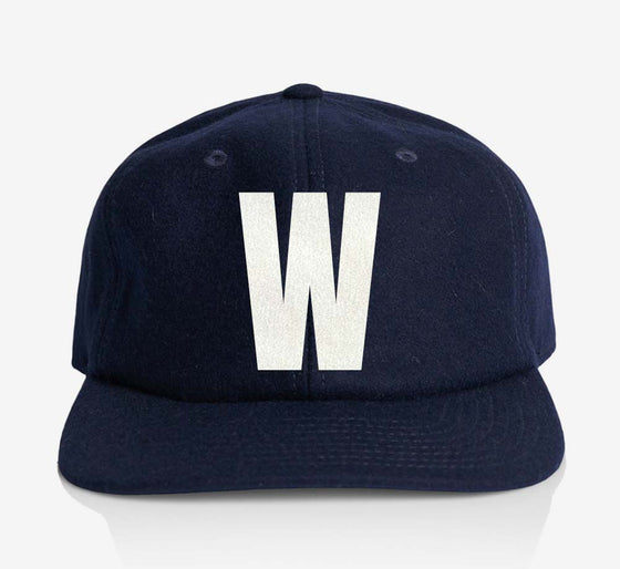 ALPHABET WOOL CAP - NAVY