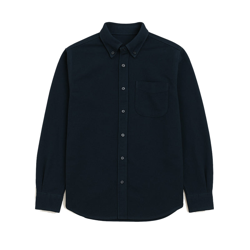 Heavy Moleskin Overshirt - Navy