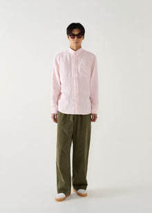 Heavy linen button down - Pink