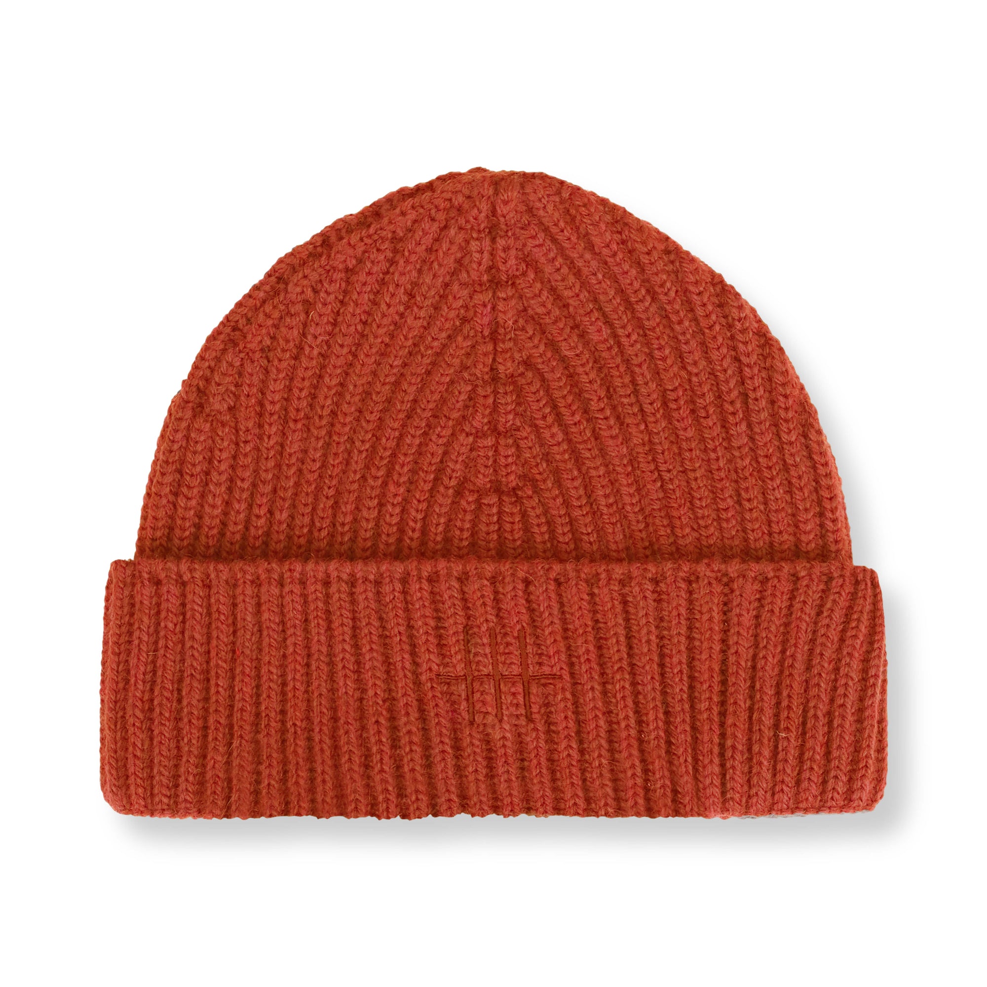 Merino Benson Beanie - Rust