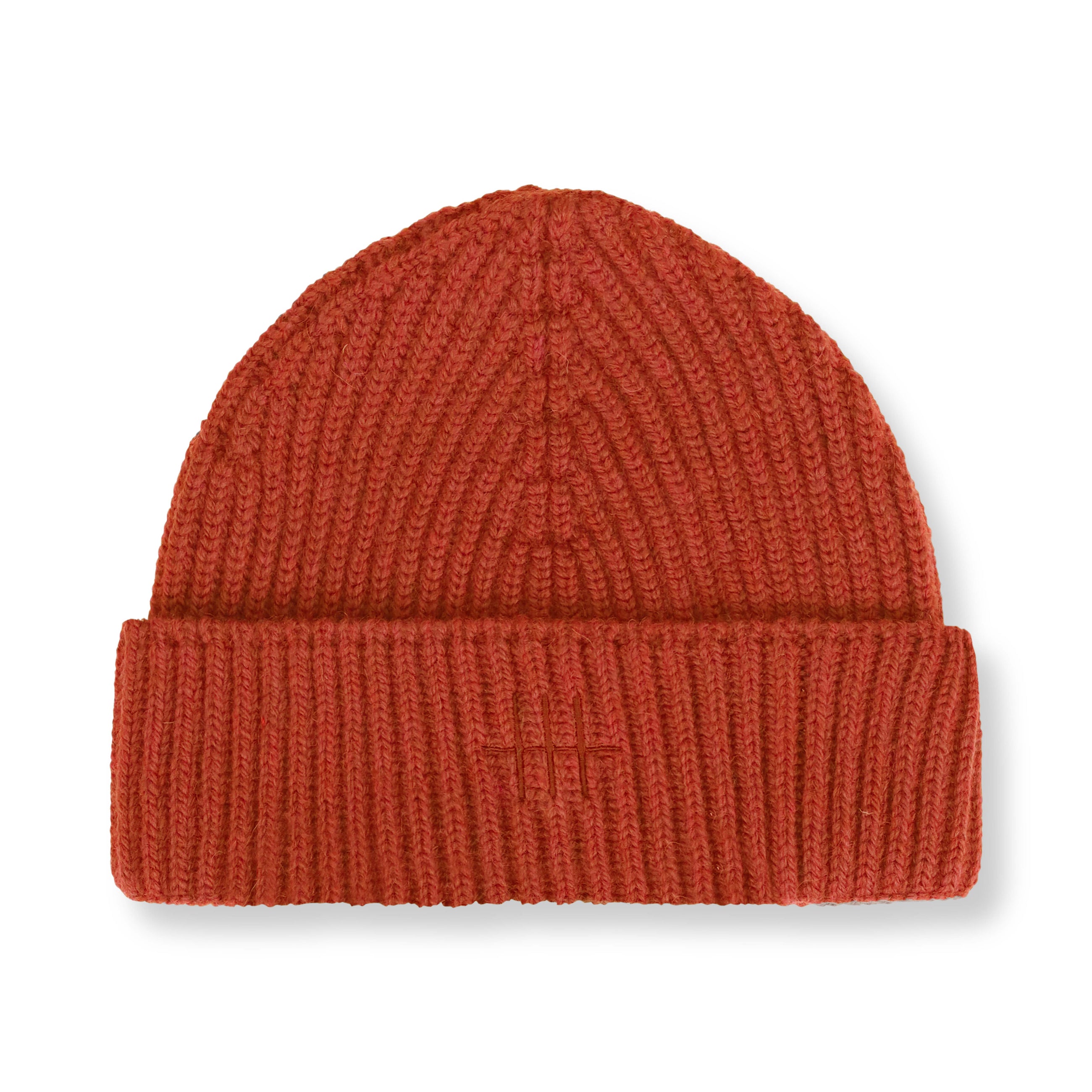 Merino Benson Beanie - Rust
