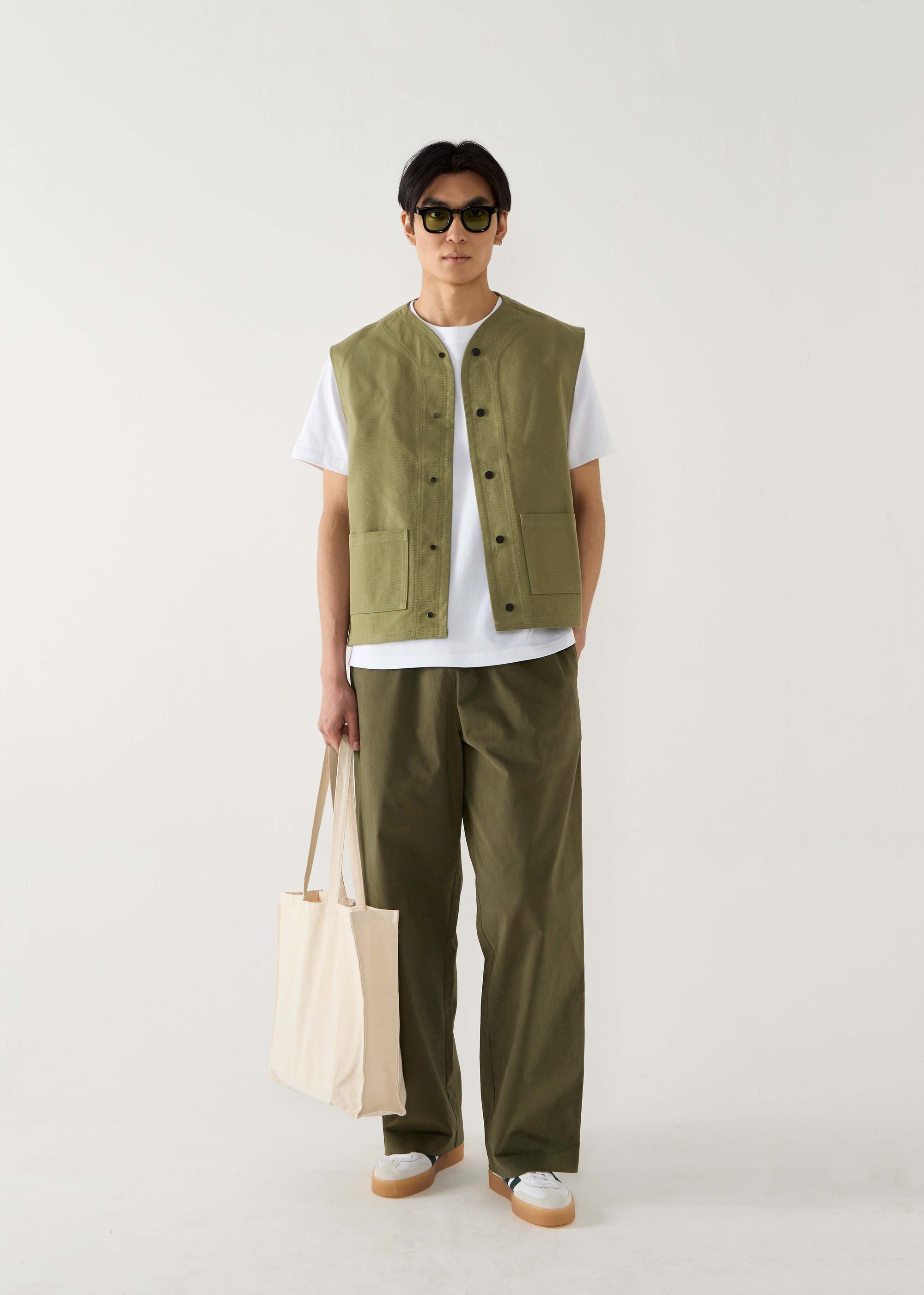 Waxed Sleeveless - Sage