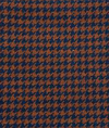 Taylor Scarf - Rust and Navy Houndstooth