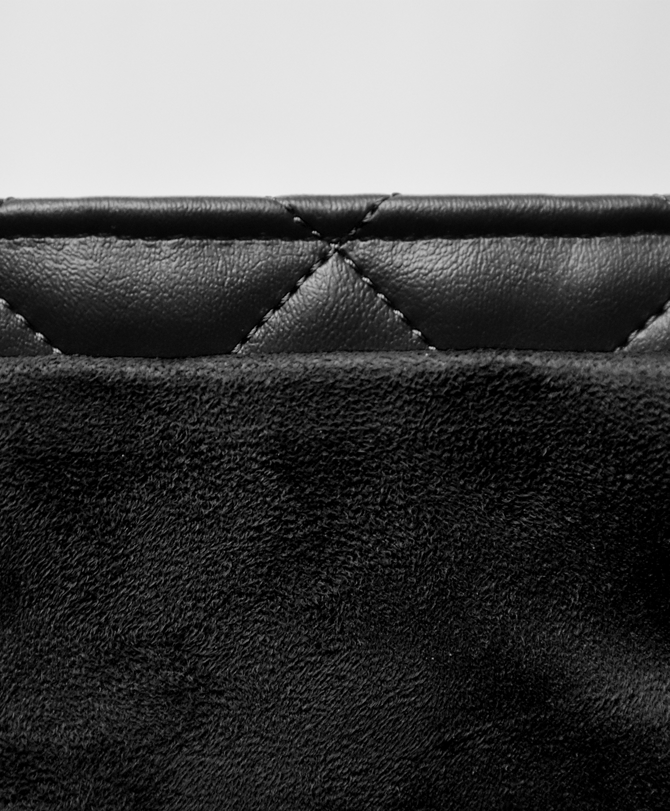 Quilted Tote - Black/Black